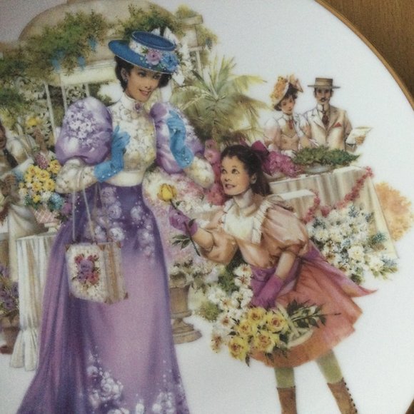 AVON president's club award collector plates "A Perfect Bouquet" 2001-2002 8.5" - Picture 4 of 6